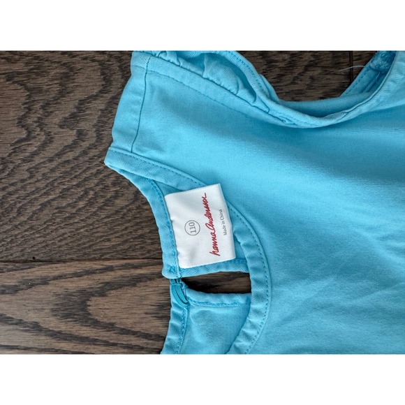 Hanna Andersson blue dress 4/5 - Picture 2 of 4